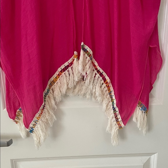 BECCA Pink Tassel Coverup - ready for the beach! - Picture 5 of 9
